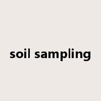 soil sampling是什么意思