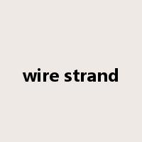 wire strand是什么意思