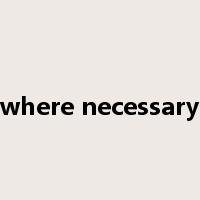 where necessary是什么意思