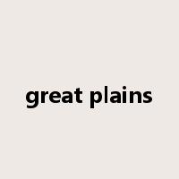 great plains是什么意思