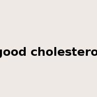 good cholesterol是什么意思