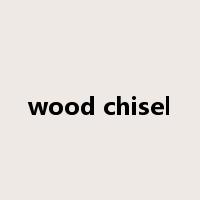 wood chisel是什么意思