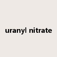 uranyl nitrate是什么意思