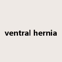 ventral hernia是什么意思