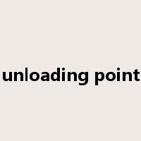 unloading point是什么意思