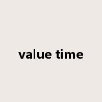 value time是什么意思