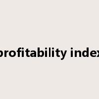 profitability index是什么意思