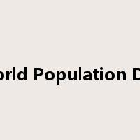 World Population Day是什么意思
