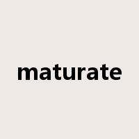 maturate是什么意思