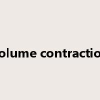 volume contraction是什么意思