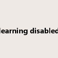learning disabled是什么意思