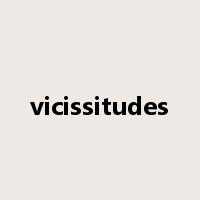 vicissitudes是什么意思