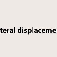 lateral displacement是什么意思