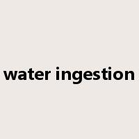 water ingestion是什么意思