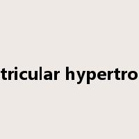 ventricular hypertrophy是什么意思