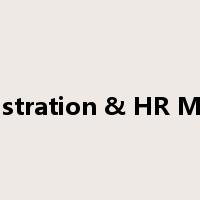 Administration & HR Manager是什么意思