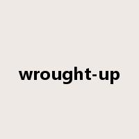 wrought-up是什么意思