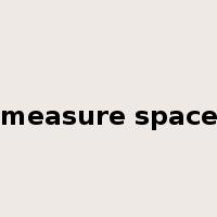 measure space是什么意思