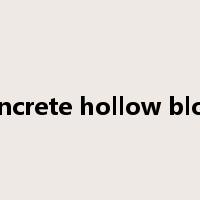 concrete hollow block是什么意思