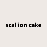 scallion cake是什么意思