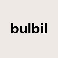 bulbil是什么意思