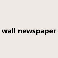 wall newspaper是什么意思