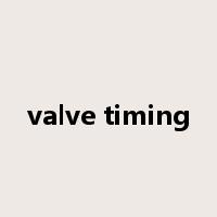 valve timing是什么意思