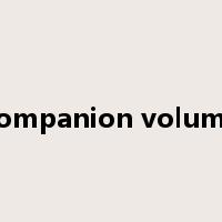 companion volume是什么意思