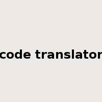 code translator是什么意思
