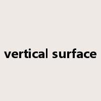 vertical surface是什么意思