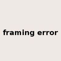 framing error是什么意思