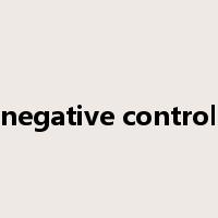 negative control是什么意思