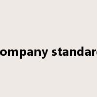company standard是什么意思