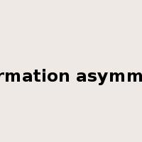 information asymmetry是什么意思
