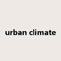 urban climate是什么意思