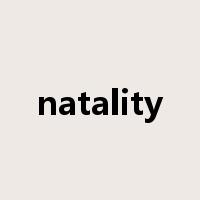 natality是什么意思