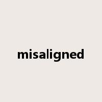 misaligned是什么意思