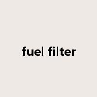 fuel filter是什么意思