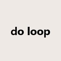 do loop是什么意思