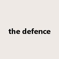 the defence是什么意思