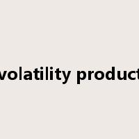 volatility product是什么意思