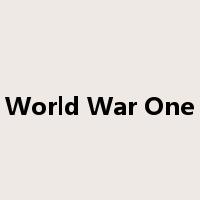 World War One是什么意思