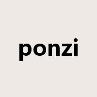ponzi是什么意思