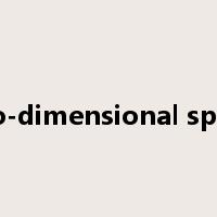 two-dimensional space是什么意思