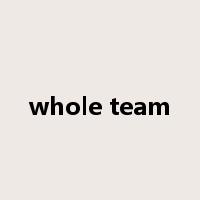 whole team是什么意思