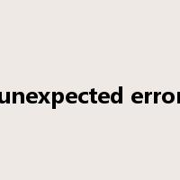 unexpected error是什么意思