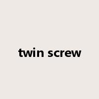 twin screw是什么意思