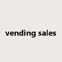vending sales是什么意思