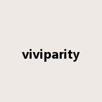 viviparity是什么意思