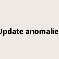 Update anomalies是什么意思